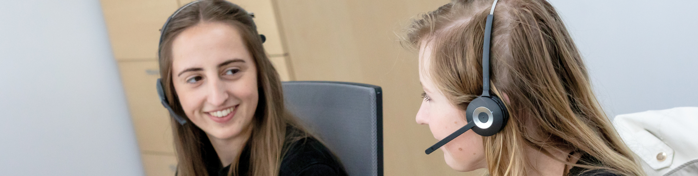 Customer service team helping a customer on the phone