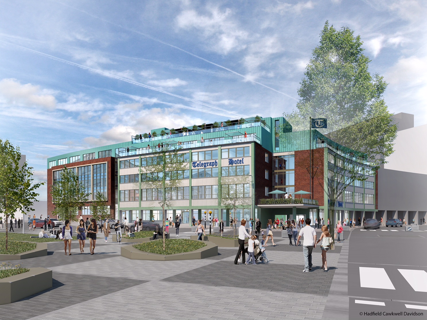 Telegraph Hotel, Coventry - Roof Guardrail Project | Ezi Klamp Systems