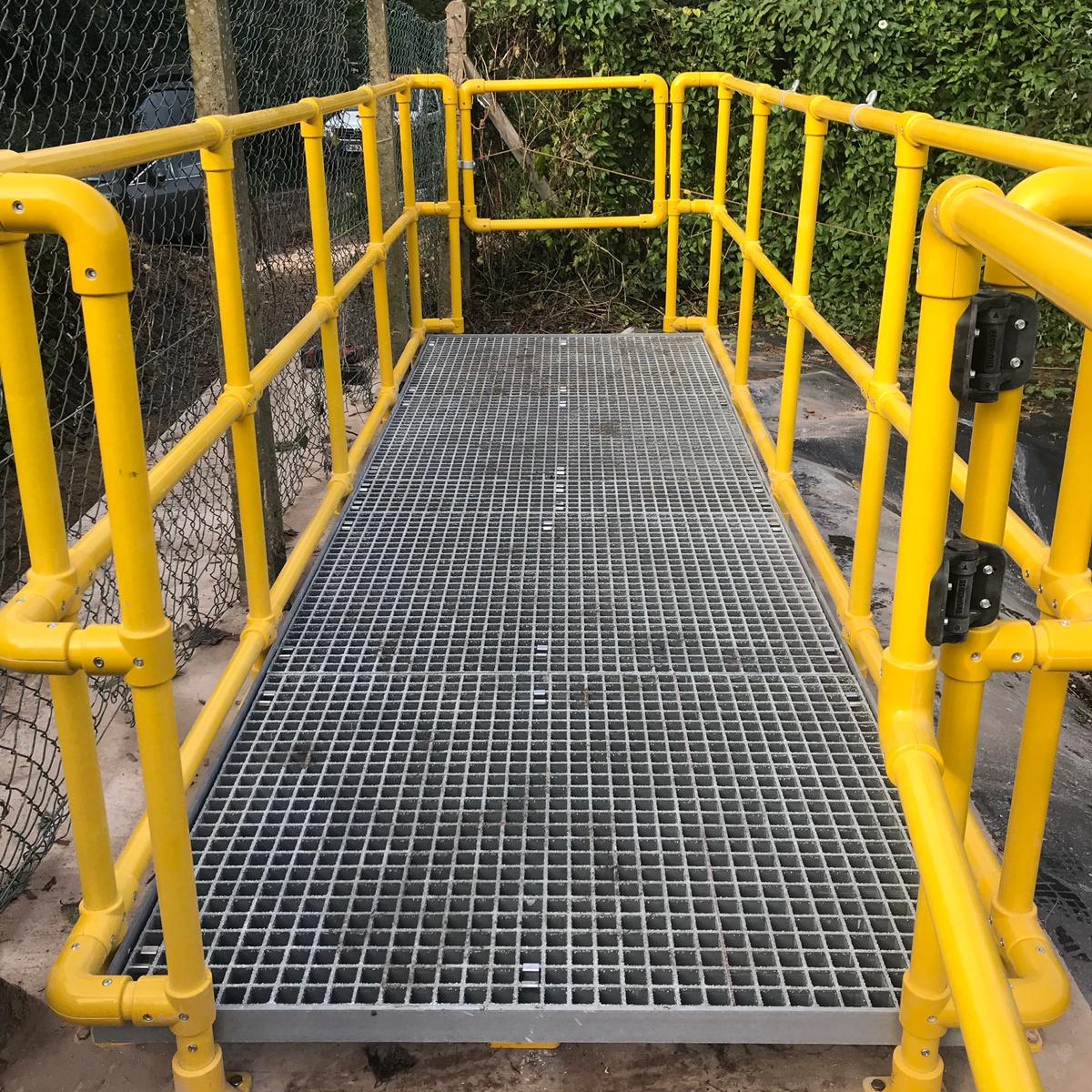 Olveston Landfill Site - GRP Handrail & Grating Project | Ezi Klamp Systems