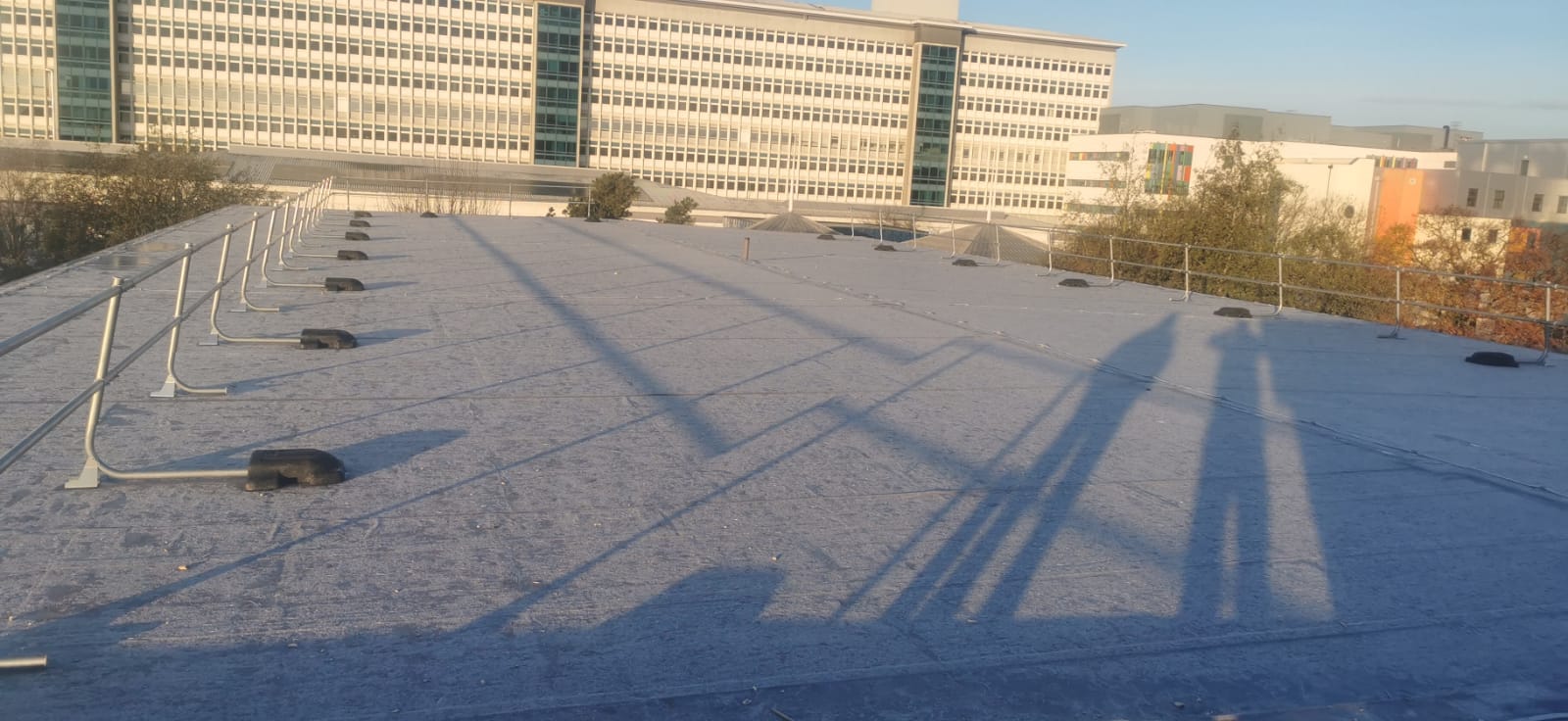 University Hospital of Wales - Roof Guardrail & Key Clamp | Ezi Klamp Systems
