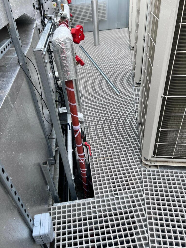 Grey GRP riser grating