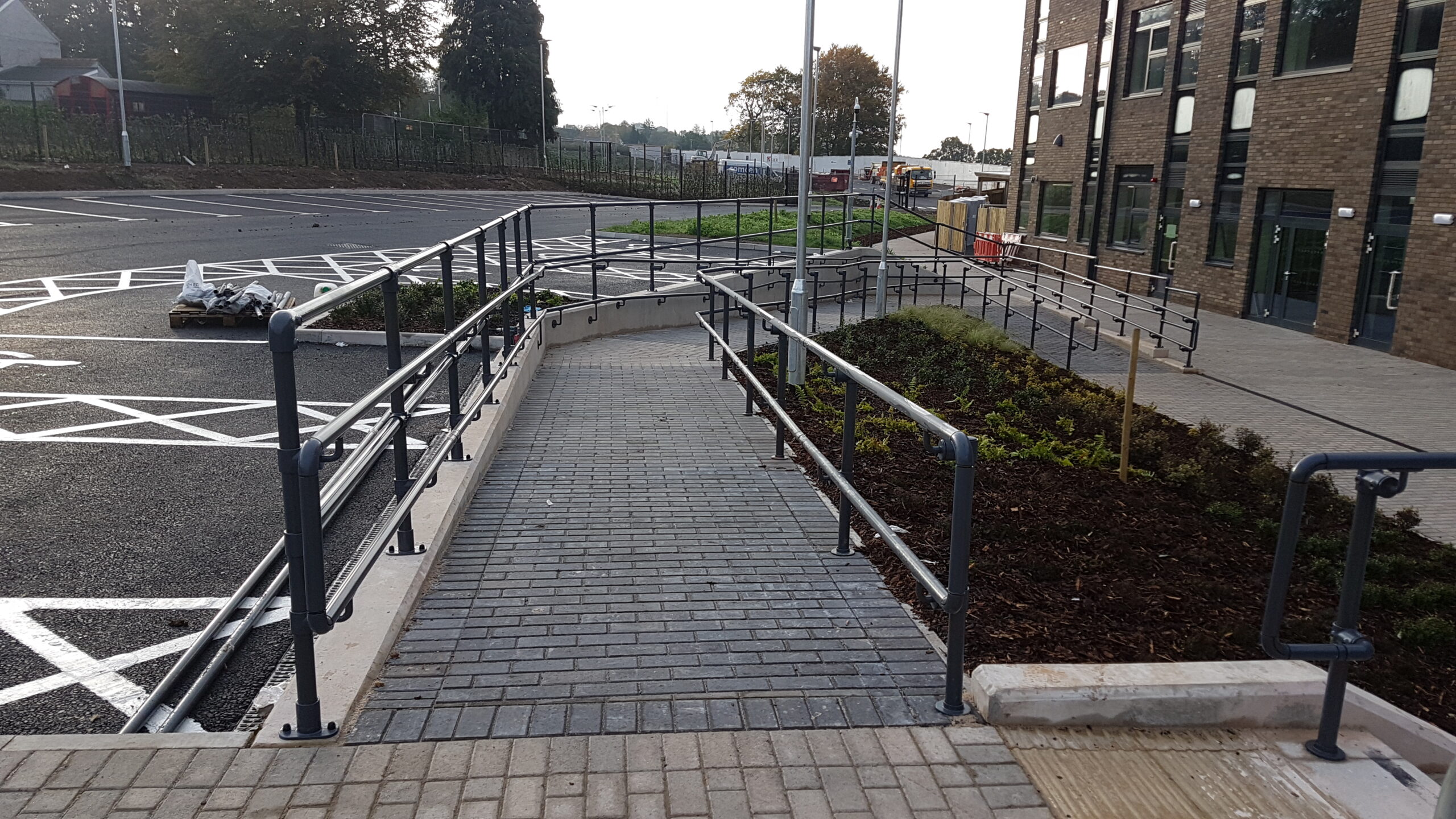 Croesyceiliog Comprehensive School - DDA Handrail Project | Ezi Klamp Systems
